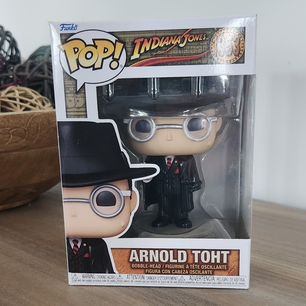 🕵️♂️🔥 Funko Pop! Indiana Jones – Arnold Toht Bobble-Head Figure - New in box